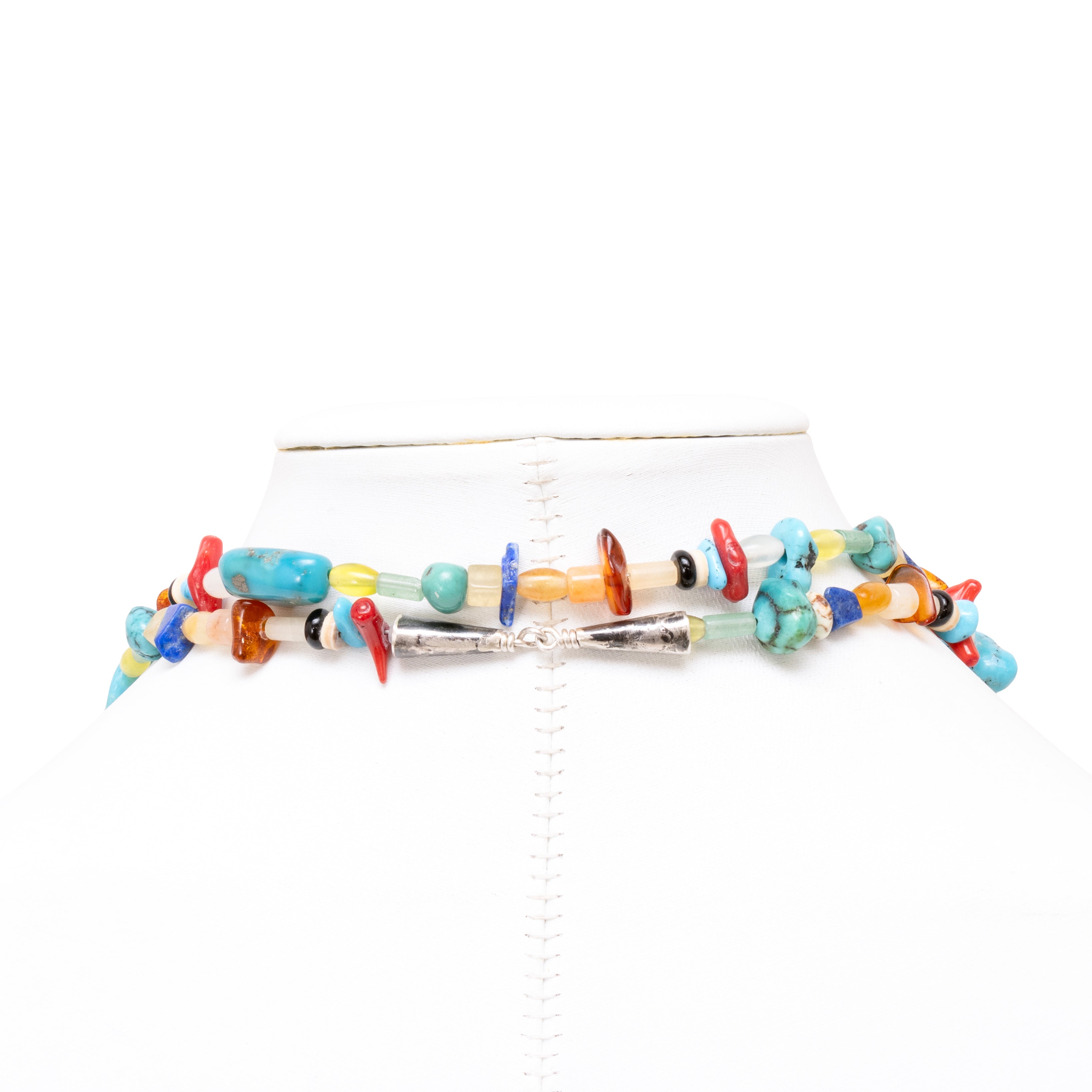 Multi Stone Beaded Necklace