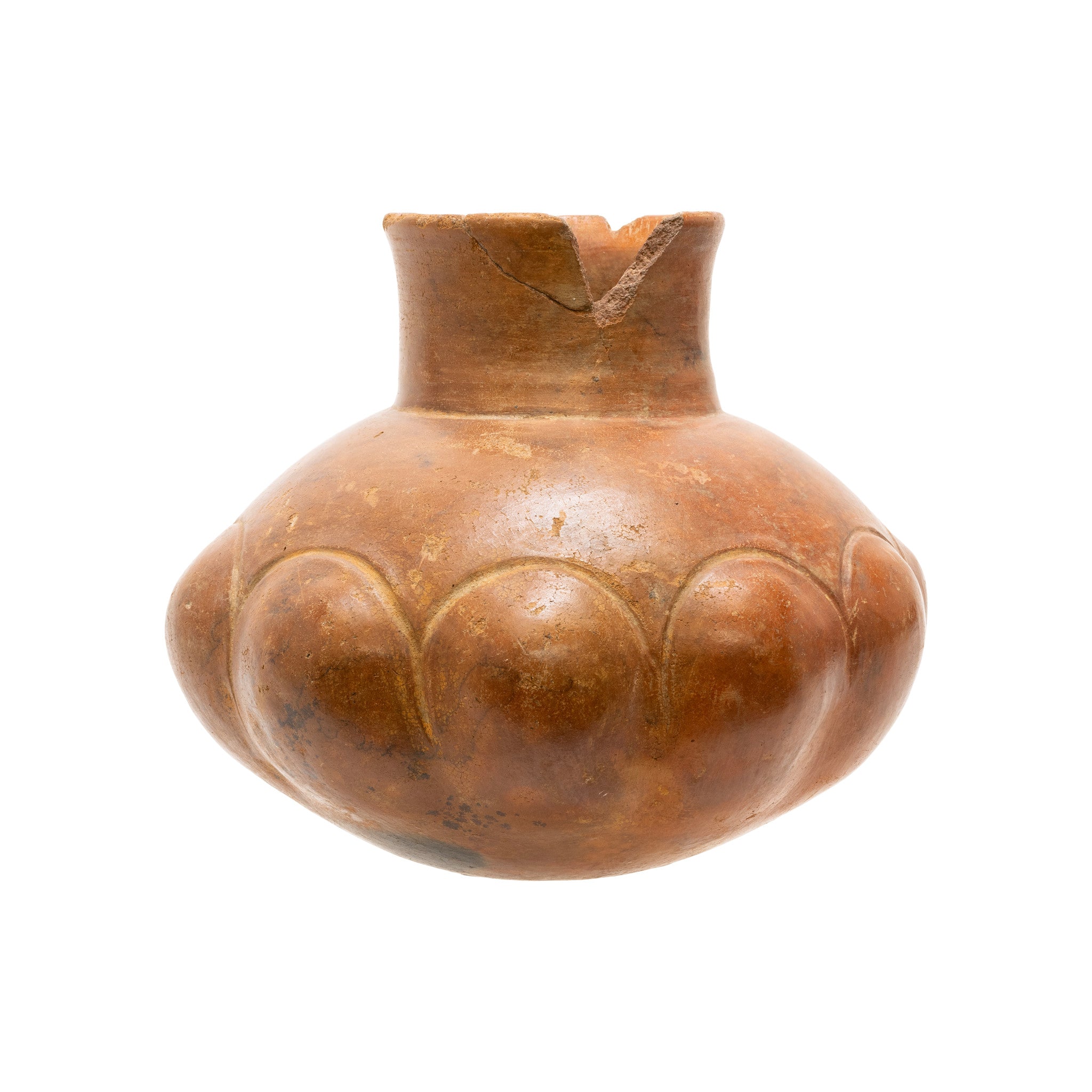 Prehistoric Large Pottery Dog Head