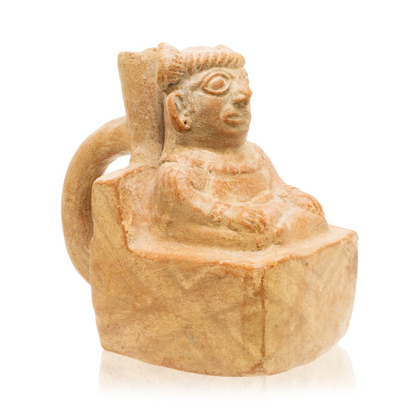 Moche Red Ware Pottery Vessel, Native, Pottery, Prehistoric