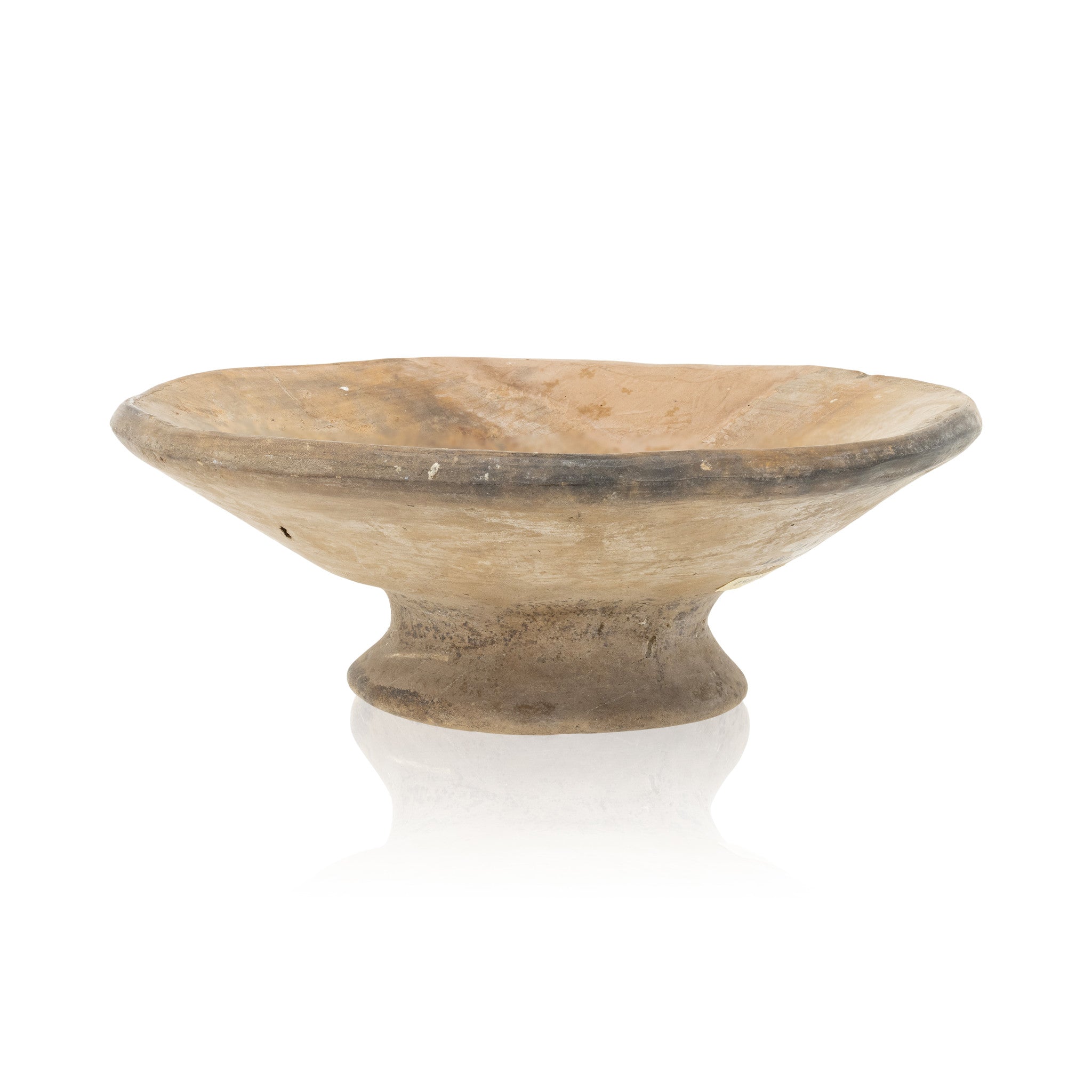 Aztec Orange Ware Pedestal Bowl, Native, Pottery, Prehistoric