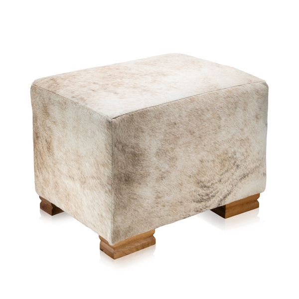 Cisco's Longhorn Hide Ottoman, Furnishings, Furniture, Ottoman