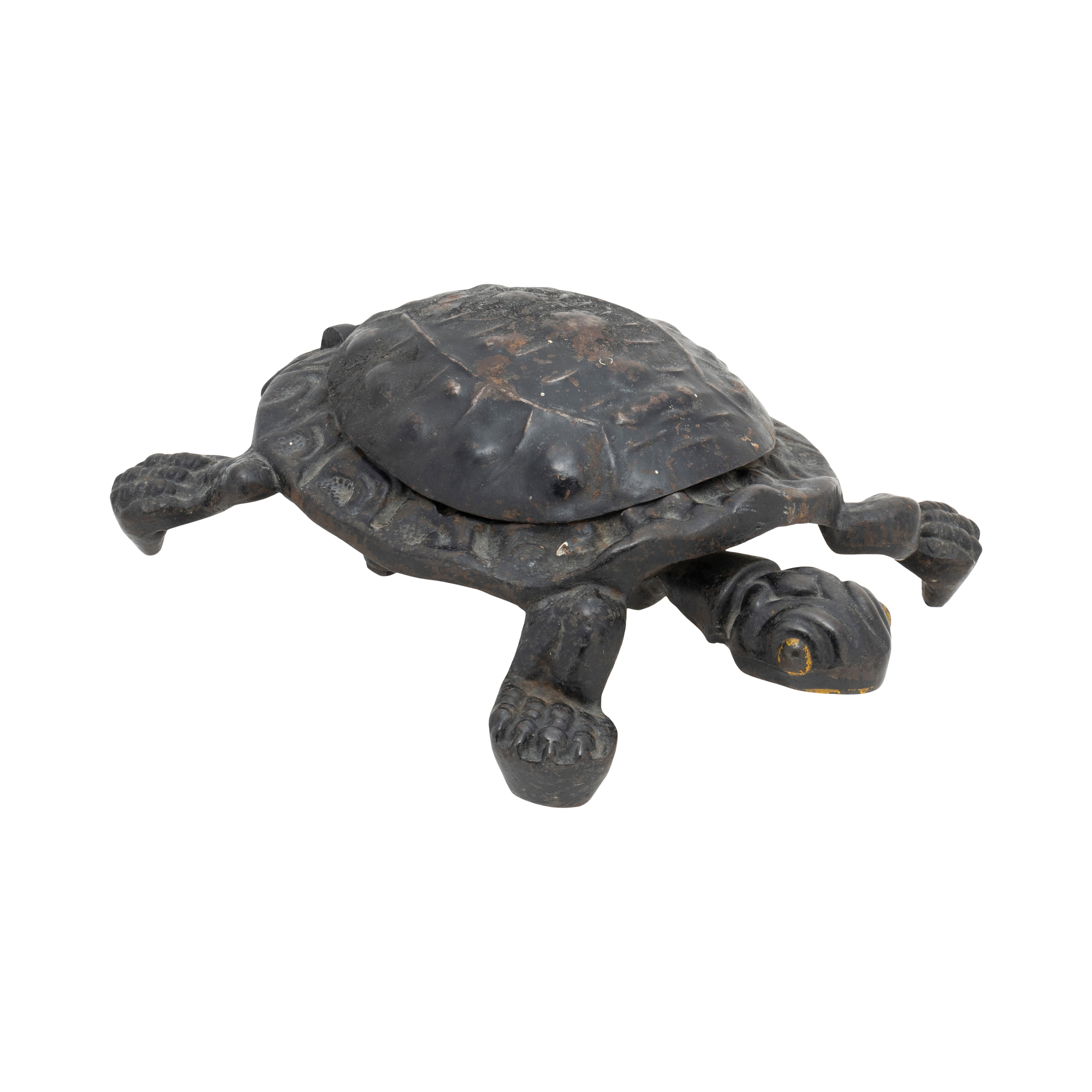 Cast Iron Turtle Spittoon, Western, Tobacciana, Spittoon