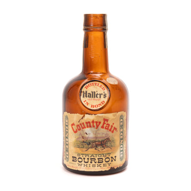 "Haller's Country Fair" Straight Bourbon Bottle, Western, Drinking, Bottle