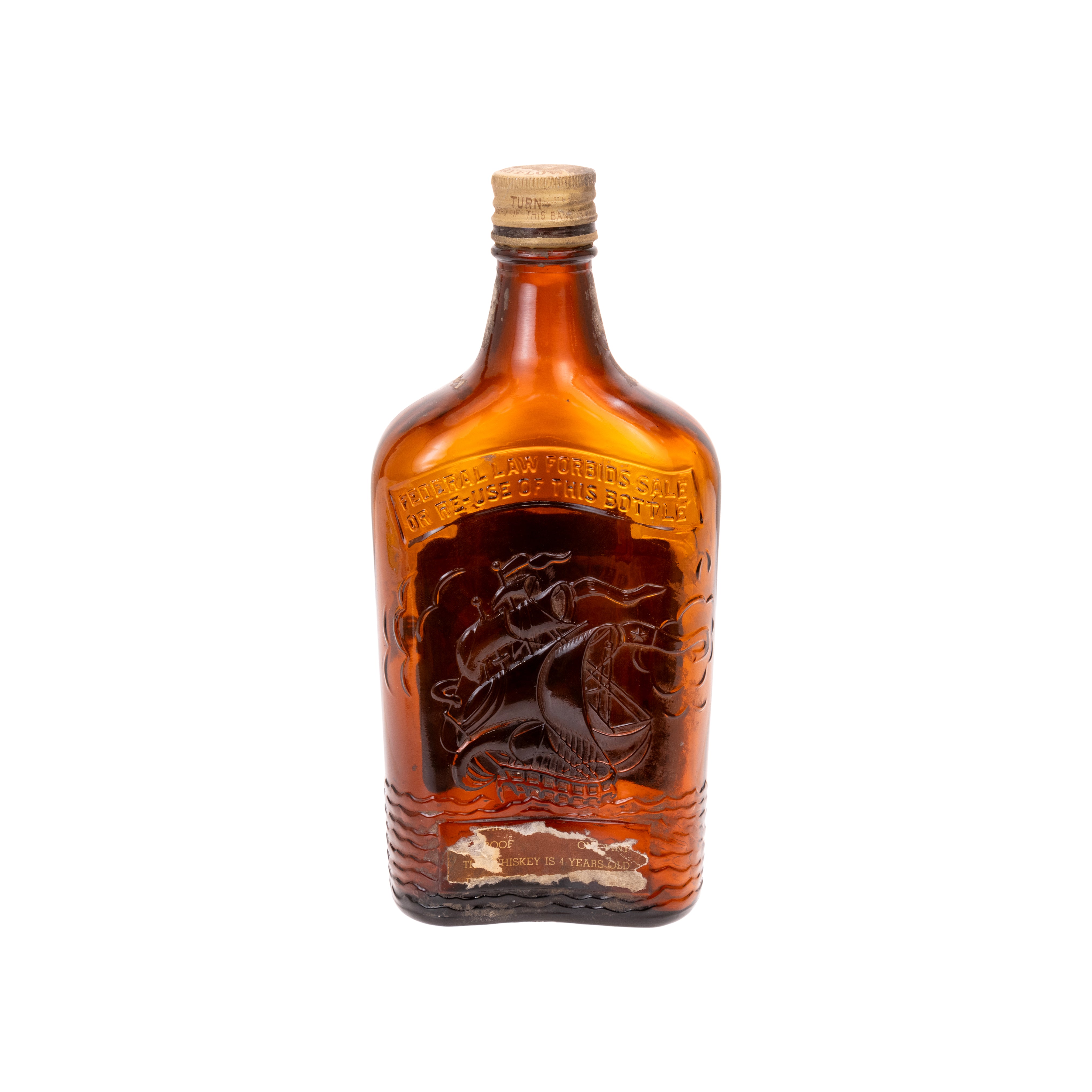 "Mayflower" Straight Rye Whiskey Bottle