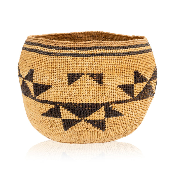 Hupa/Yurok  Basket, Native, Basketry, Vertical