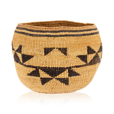 Hupa/Yurok  Basket, Native, Basketry, Vertical