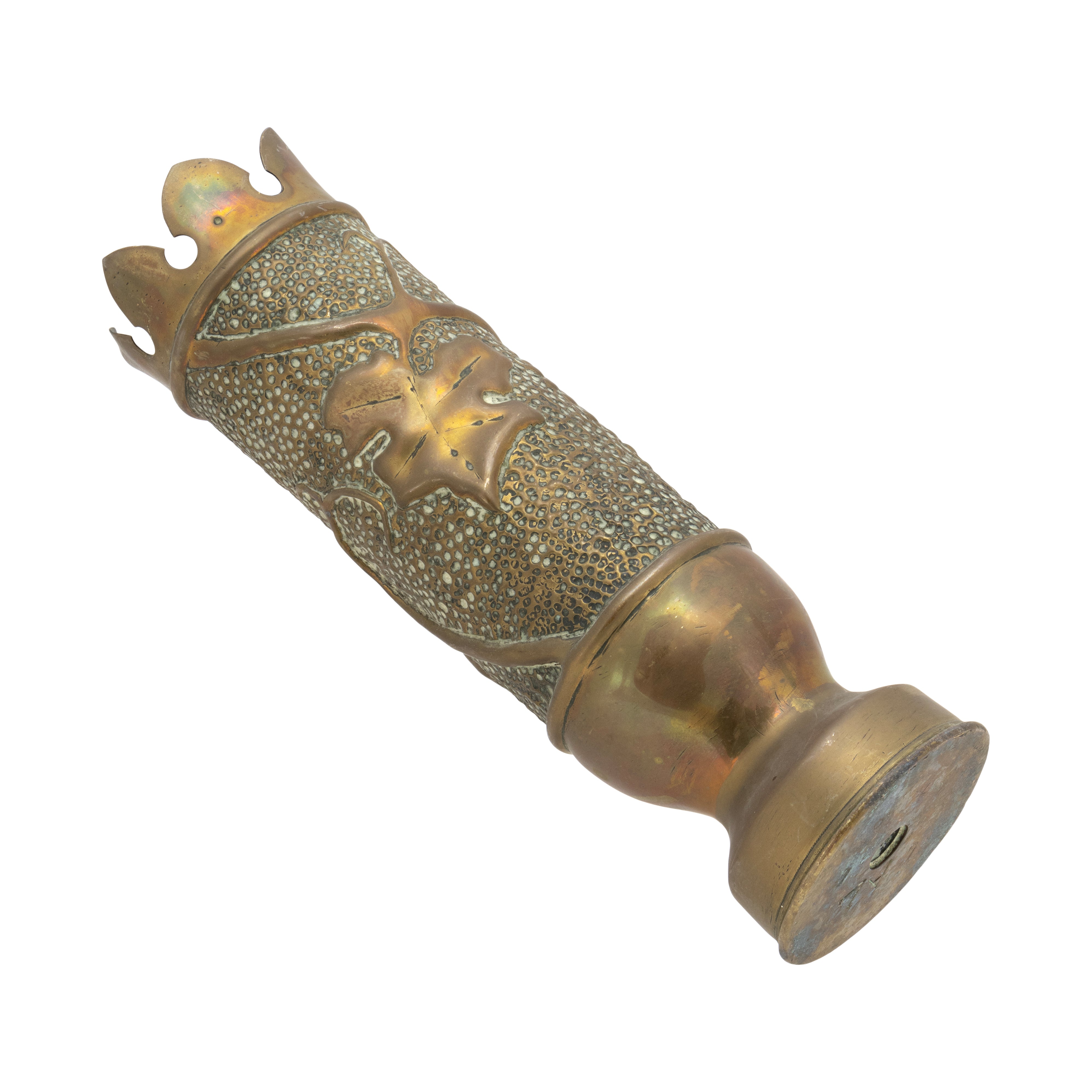 Matched Pair of Trench Art Vases