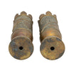 Matched Pair of Trench Art Vases