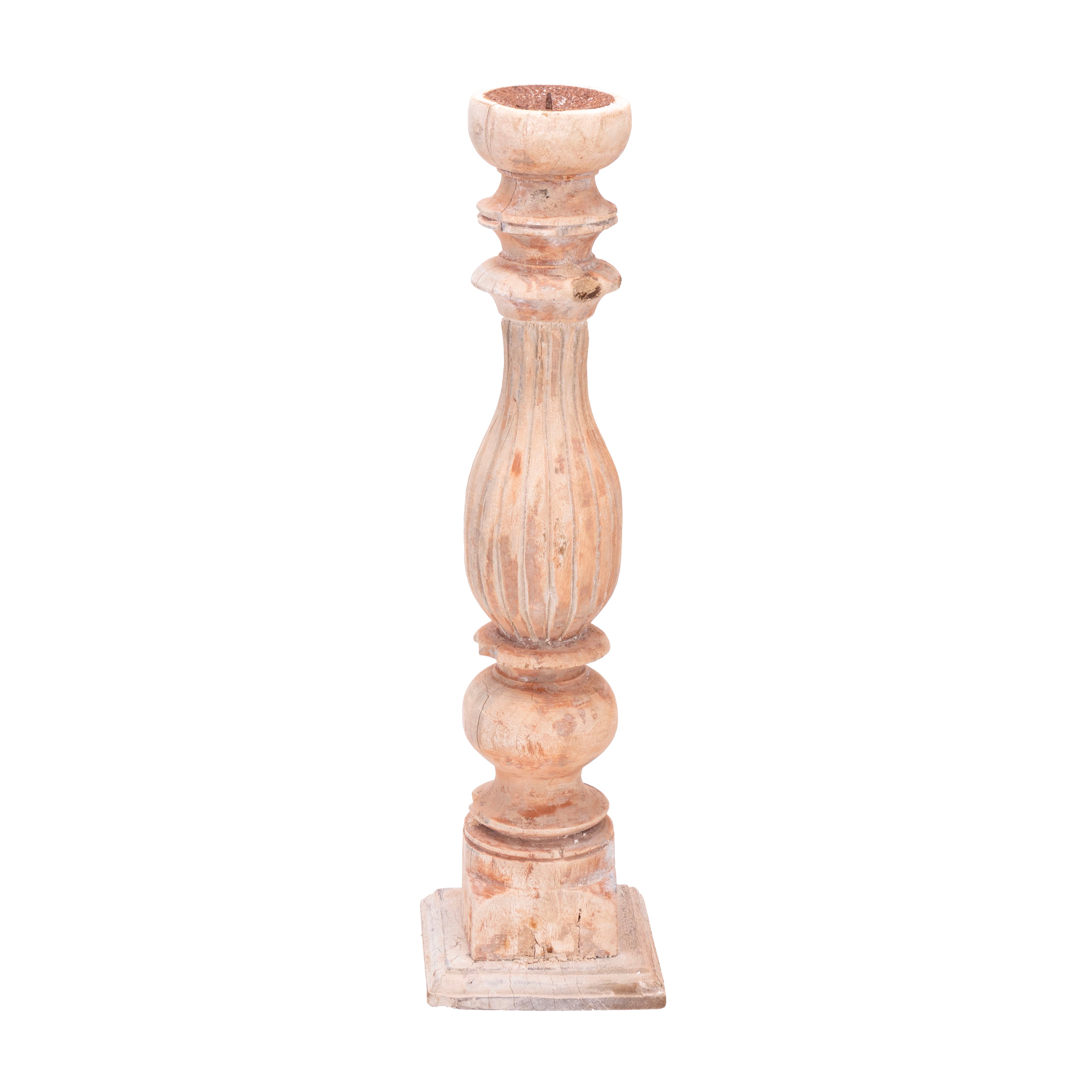 Architectural Wood Candlesticks