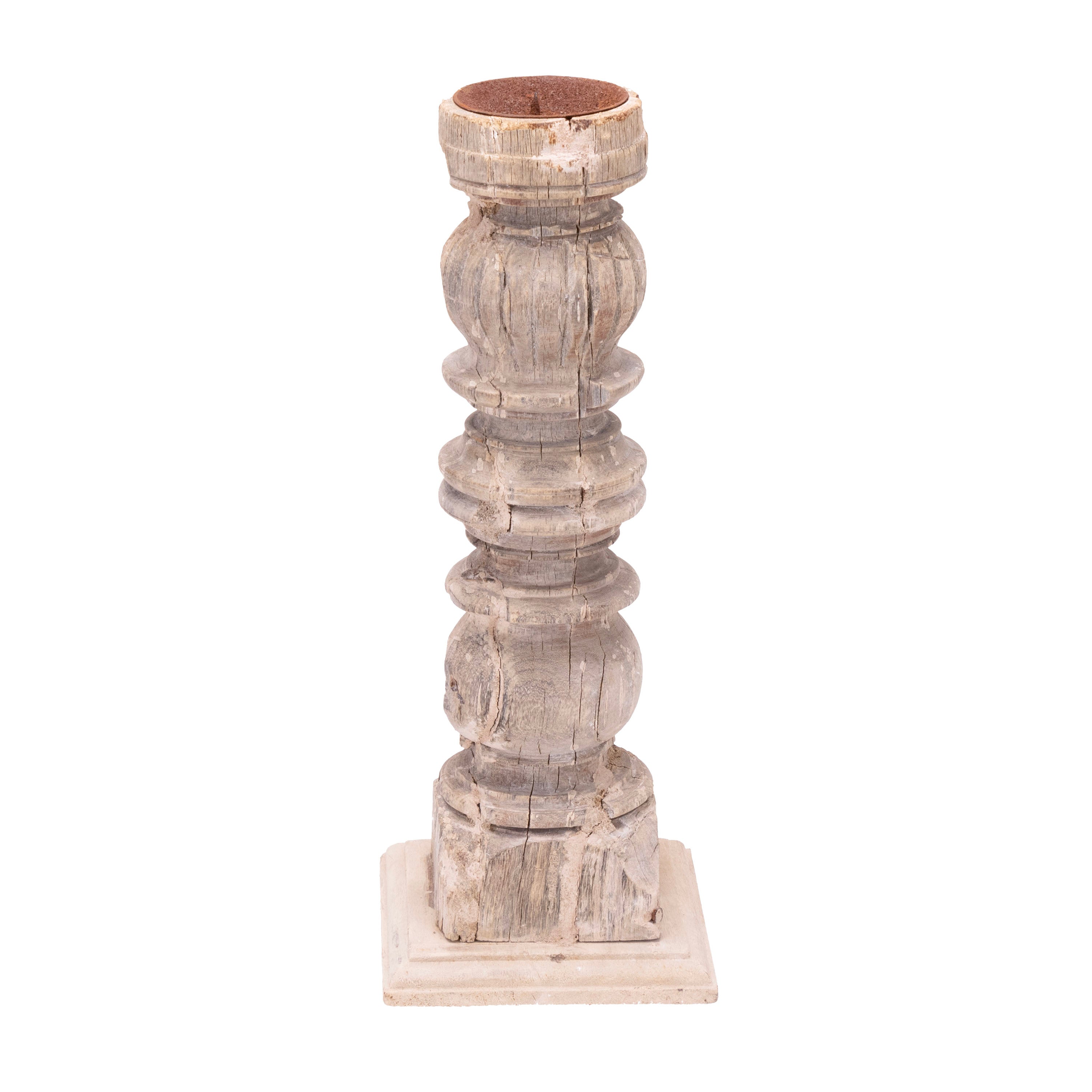 Architectural Wood Candlesticks