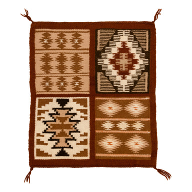 Navajo Four Panel Sampler, Native, Weaving, Sampler/Throw