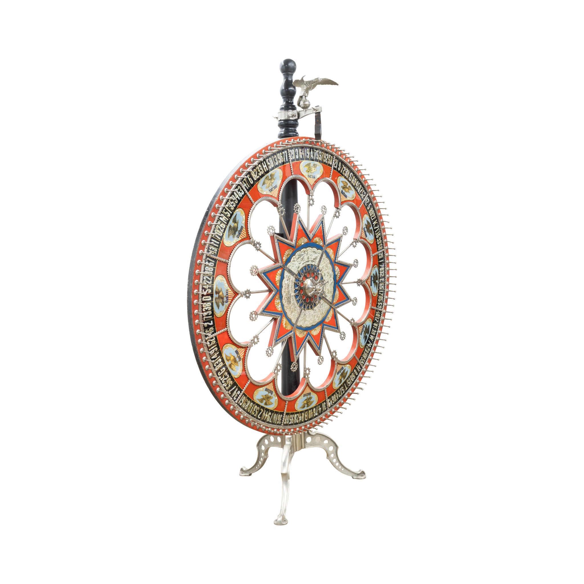 Patriotic Themed H.C. Evans Gambling Wheel