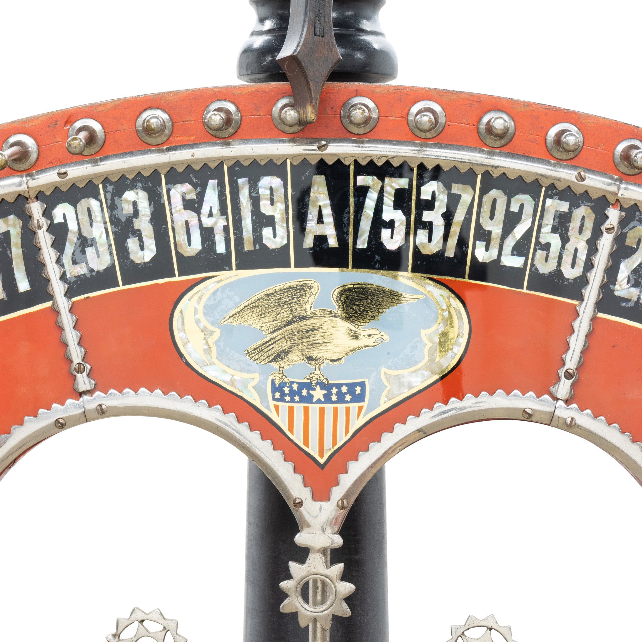 Patriotic Themed H.C. Evans Gambling Wheel