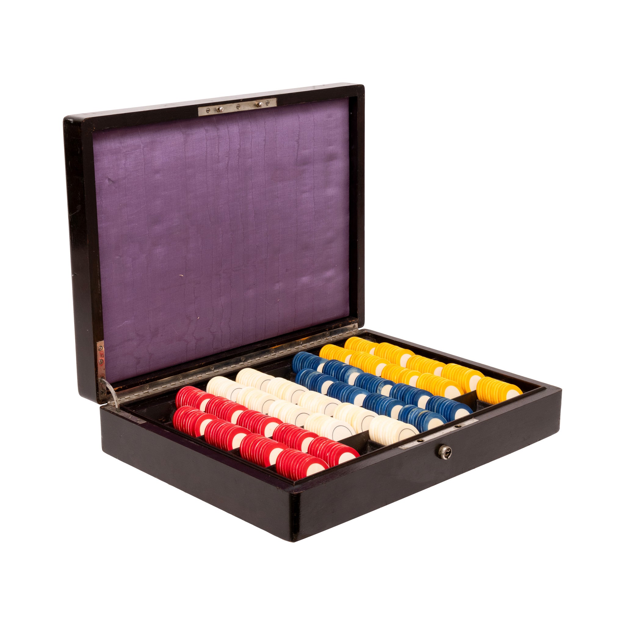 Set of Ivory Poker Chips in Original Box
