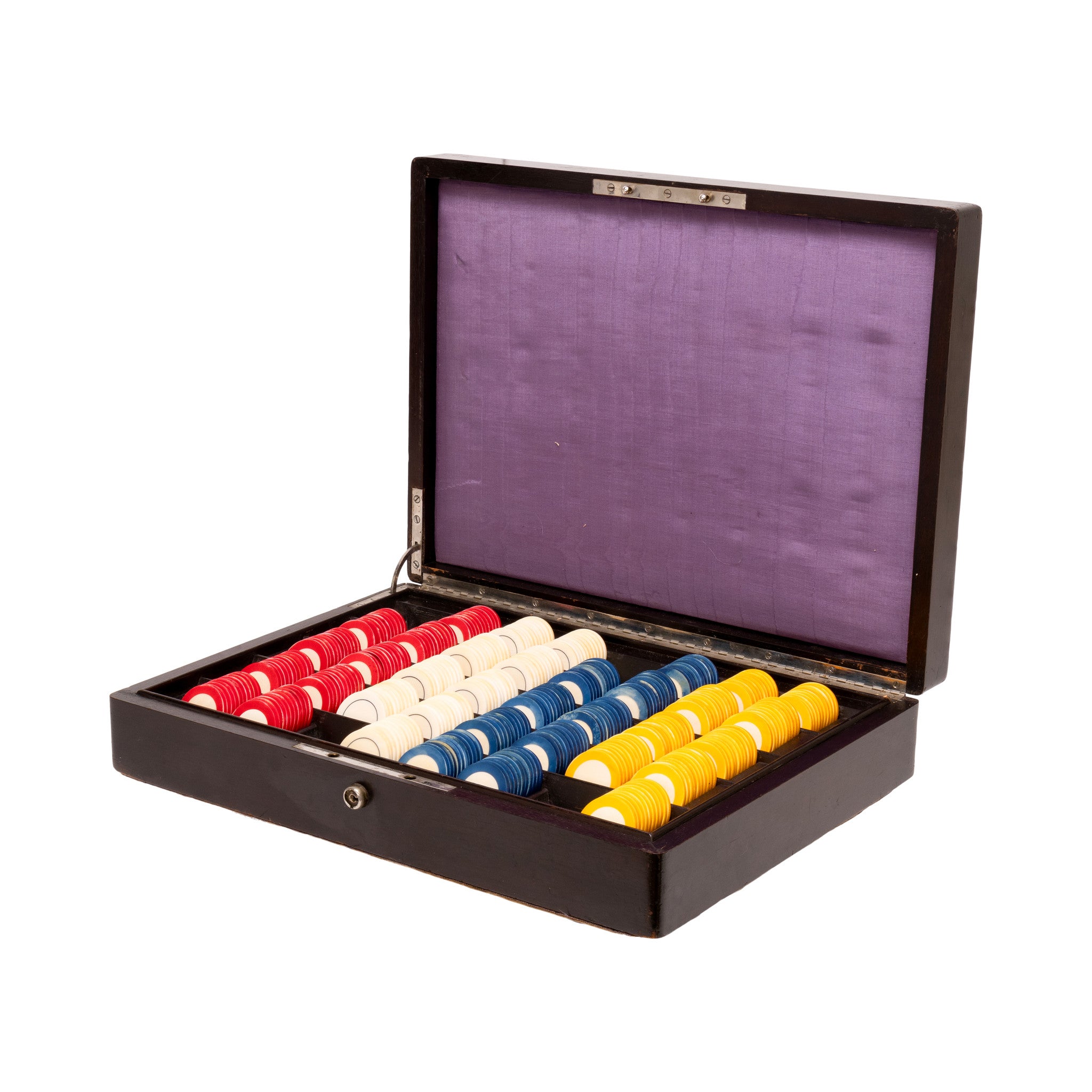 Set of Ivory Poker Chips in Original Box