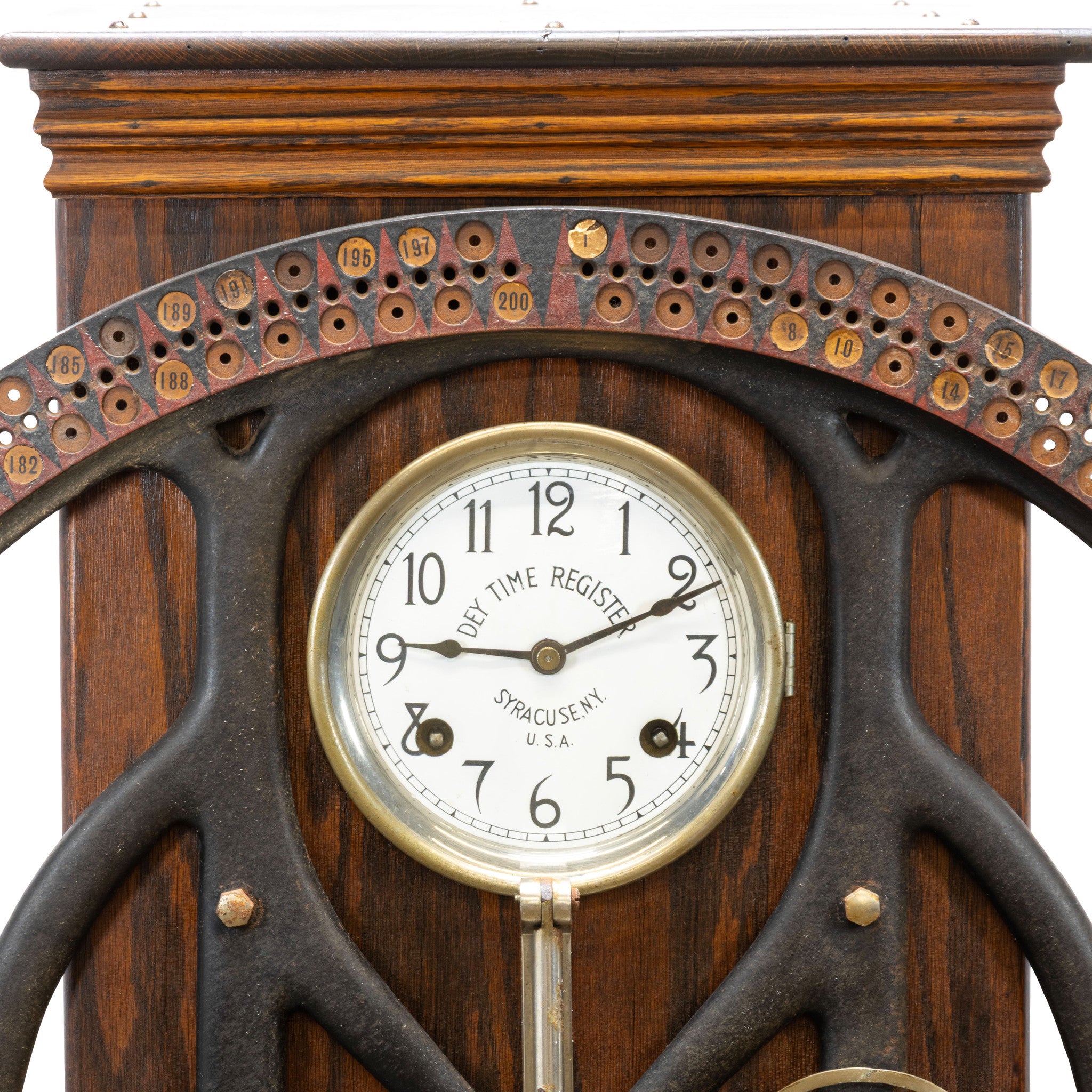 International Time Recording Dial Clock
