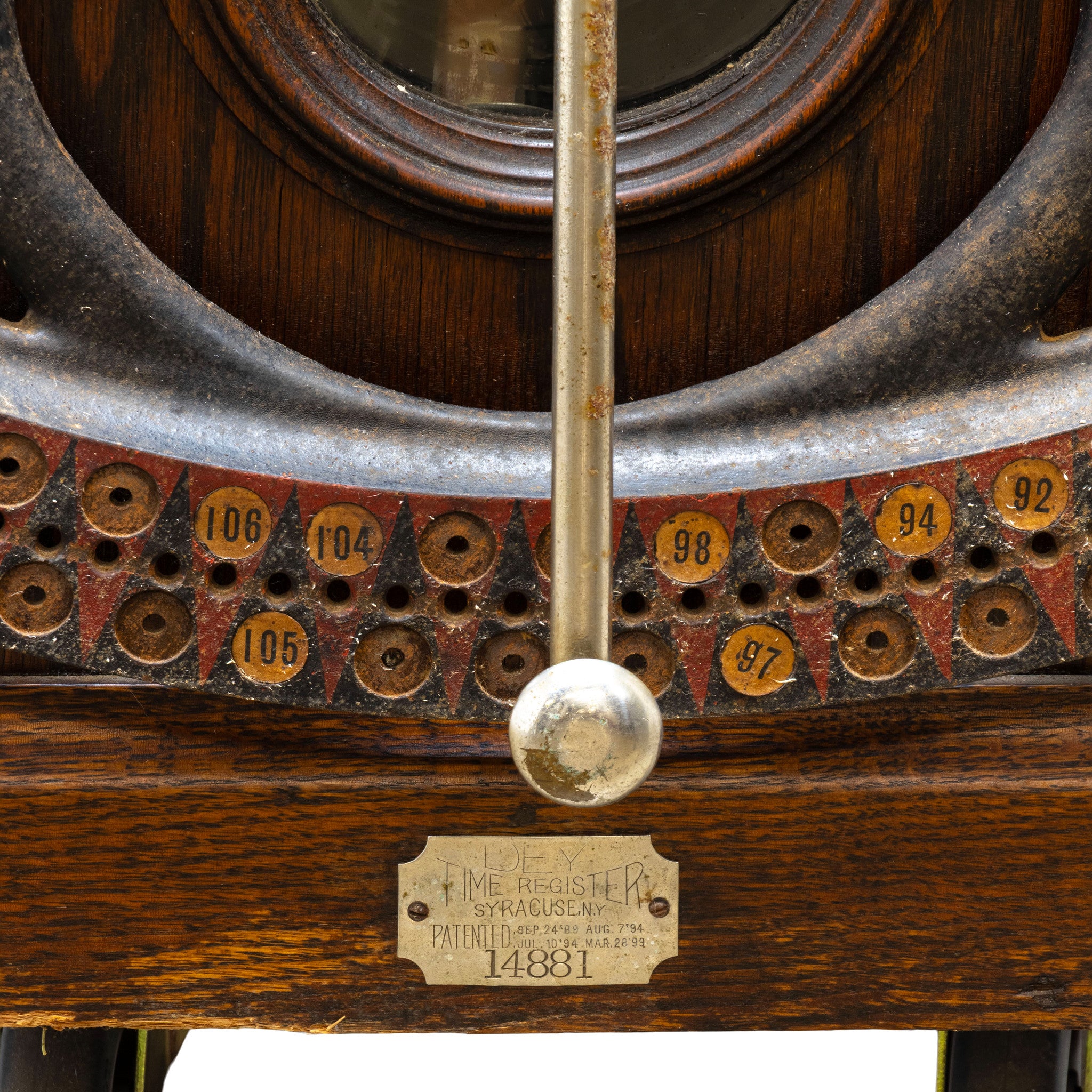 International Time Recording Dial Clock