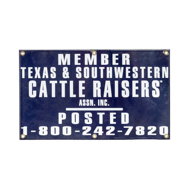 Texas Cattle Rancher Sign, Furnishings, Decor, Trade Sign
