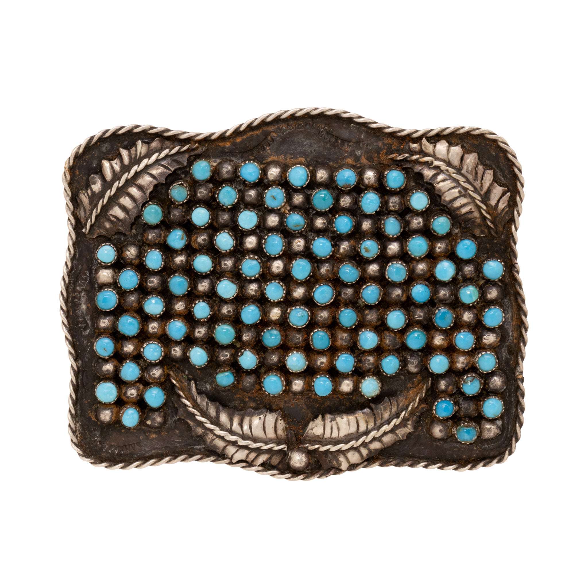 Zuni Turquoise Buckle, Jewelry, Buckle, Native
