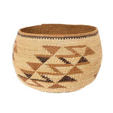 Hupa/Yurok Basket Bowl, Native, Basketry, Vertical