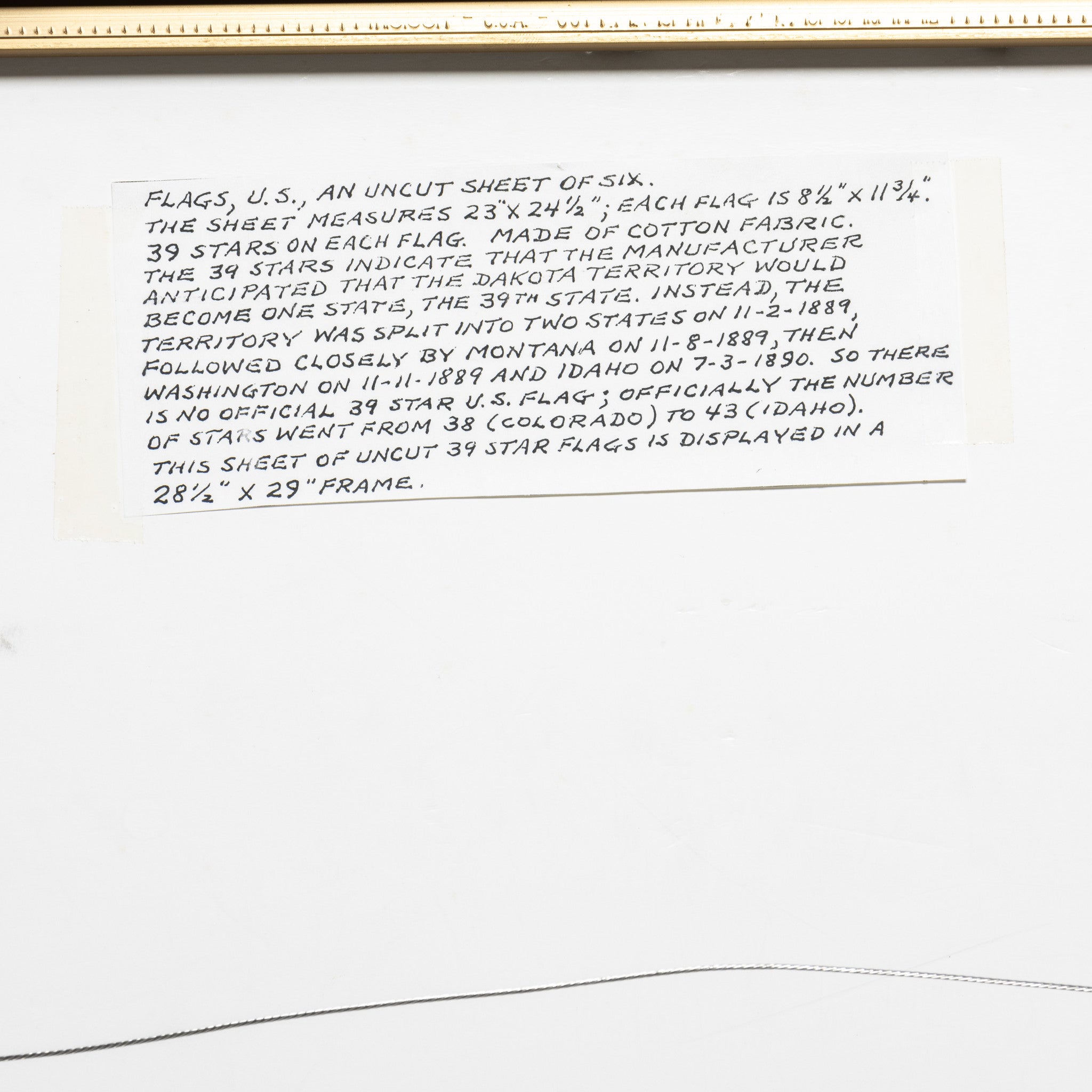 North Dakota Statehood Flags