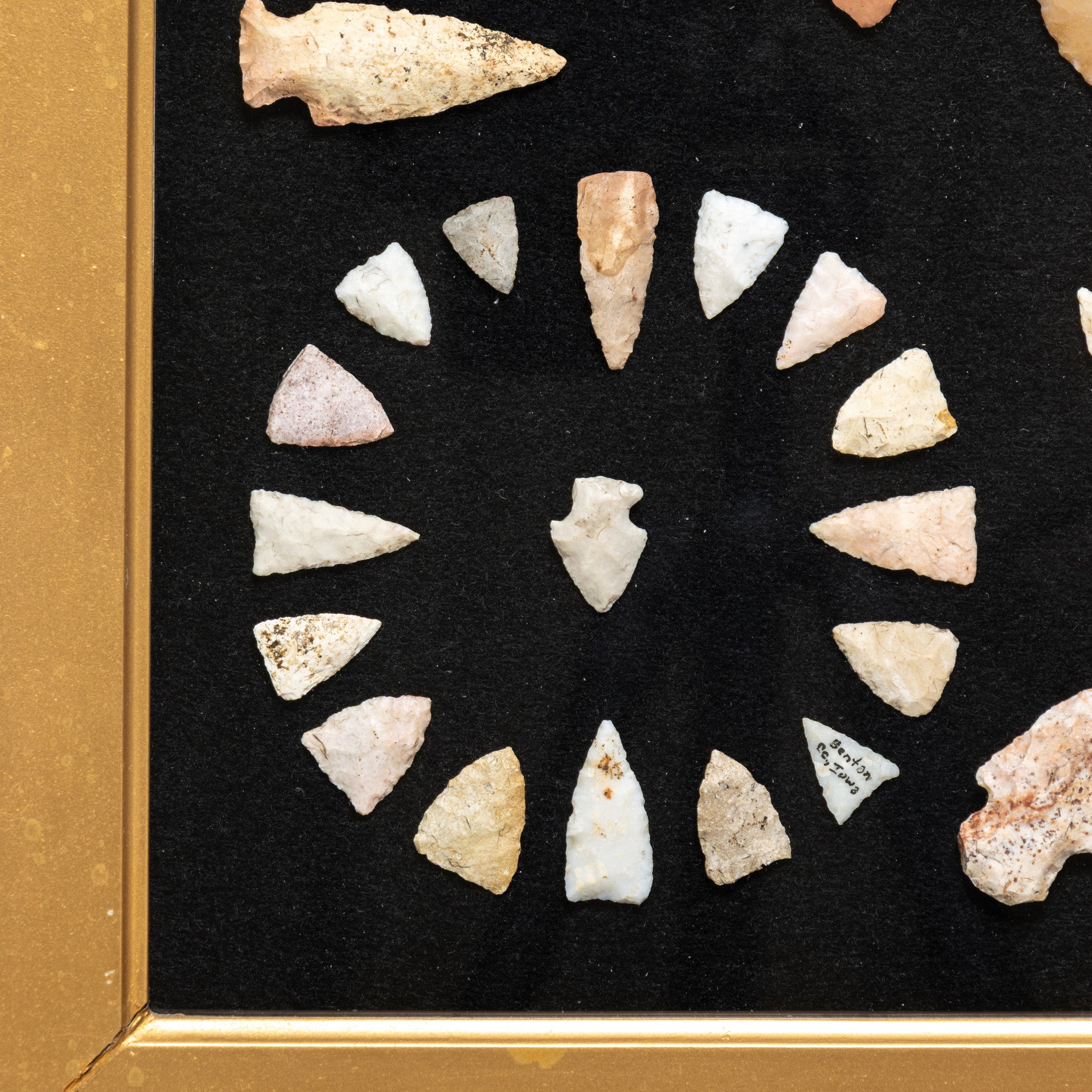 Framed Stone Tools/Arrowhead Display