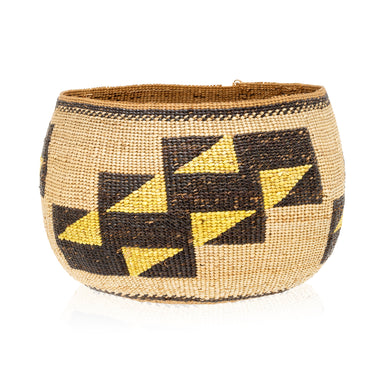 Hupa/Yurok Basketry Bowl, Native, Basketry, Vertical