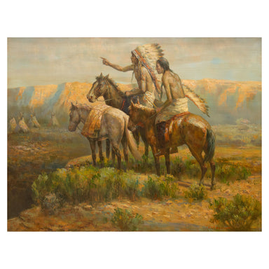 The Sentinels by Troy Denton, Fine Art, Painting, Native American