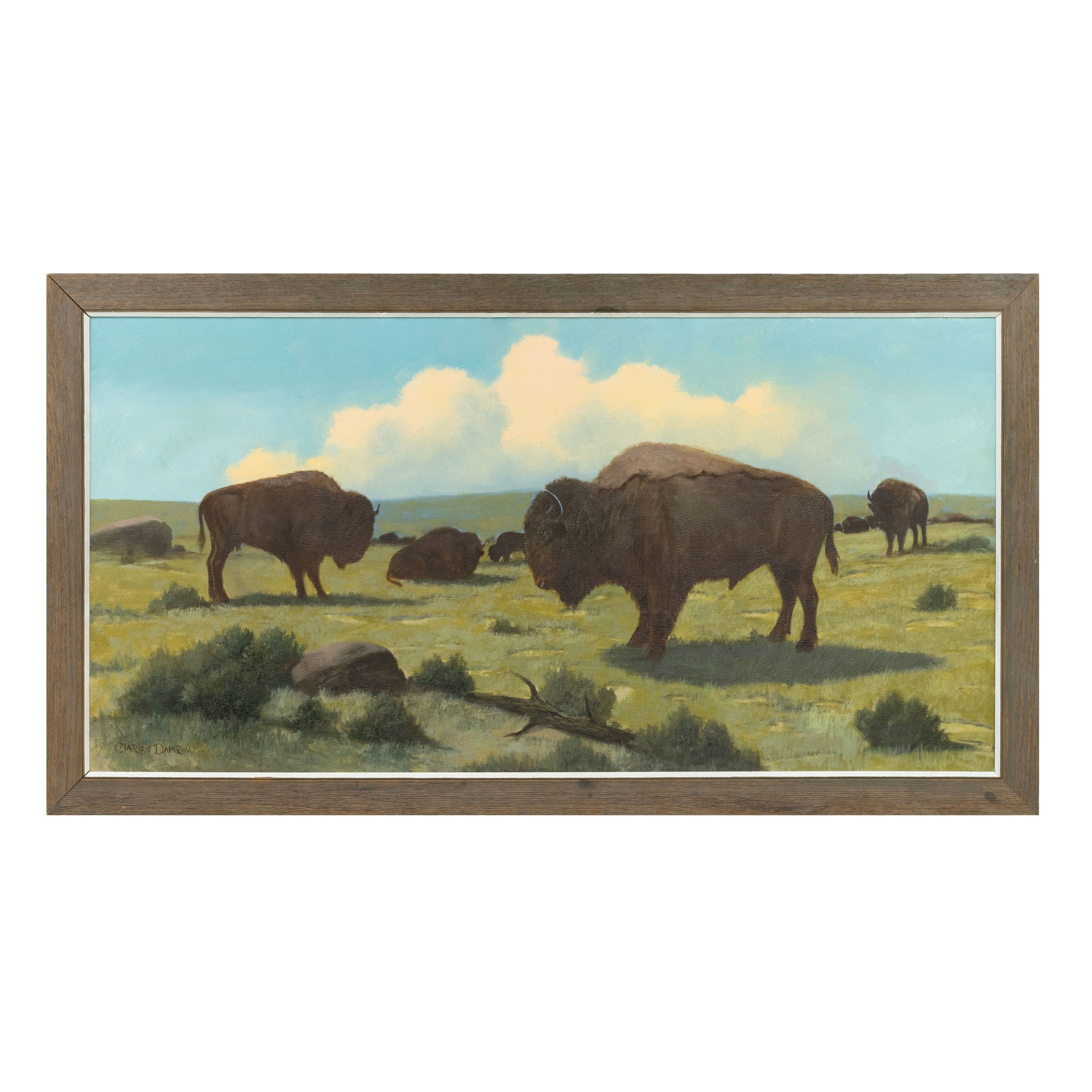 "A Great Herd Graze" by Charles Damrow