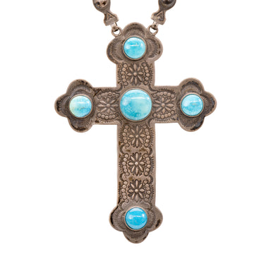 Sterling Cross Necklace, Jewelry, Necklace, Native