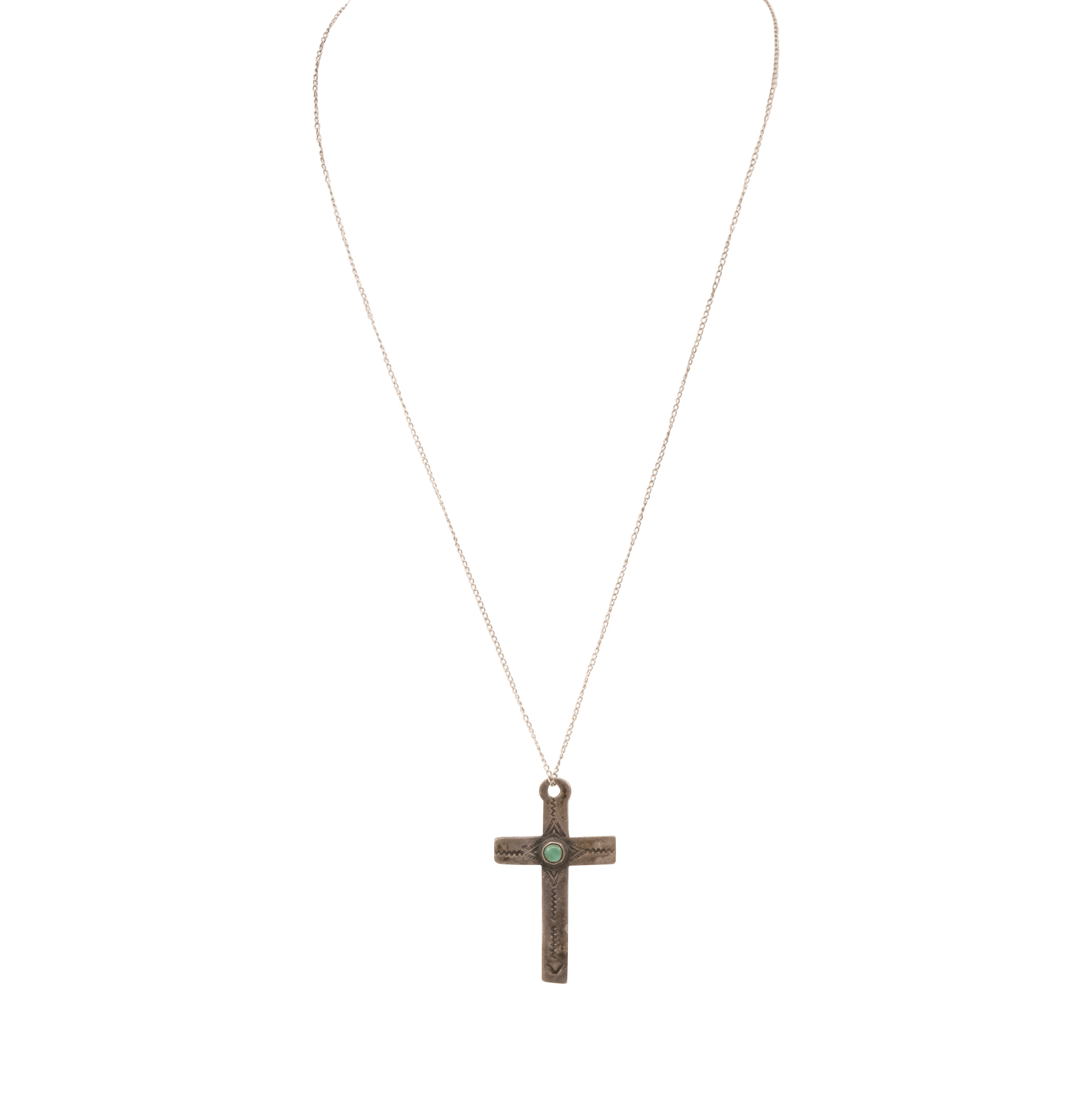 Turquoise Cross Pendant