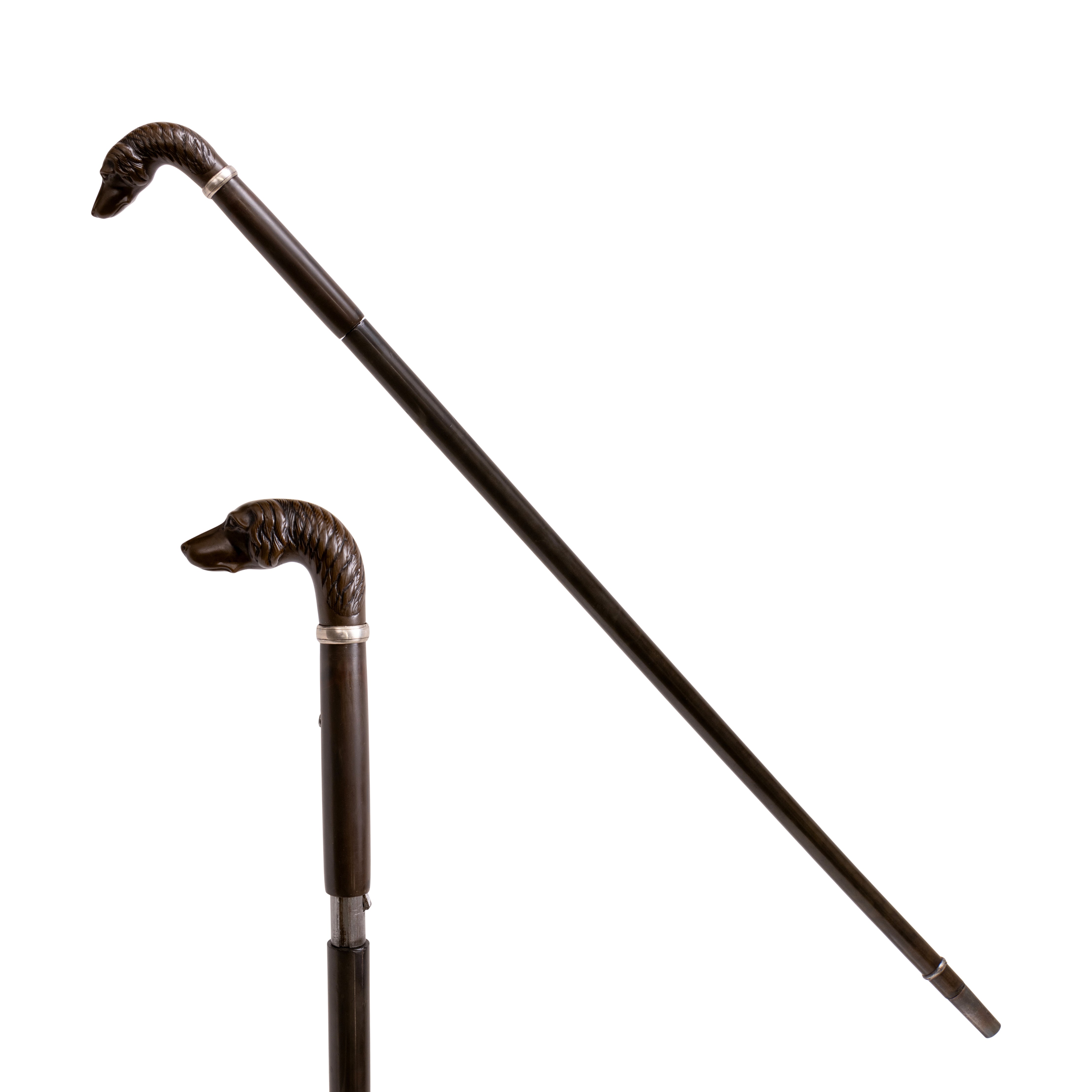 Remington Rimfire Cane Gun with Dog's Head Handle, Firearms, Rifle, Cane Gun