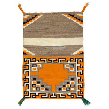 Navajo Double Saddle, Native, Weaving, Double Saddle Blanket