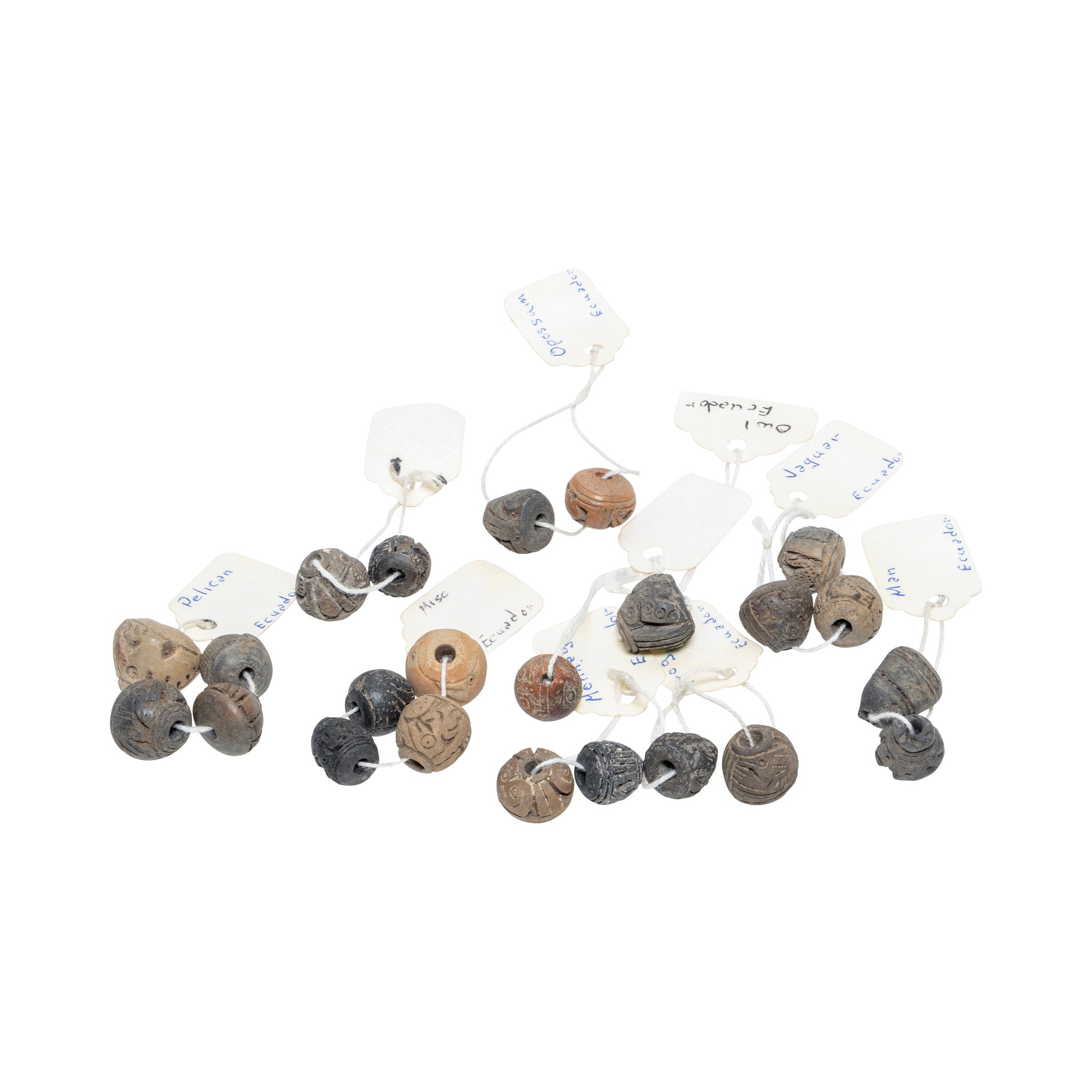 Pre-Columbian Clay Beads, Native, Stone and Tools, Other