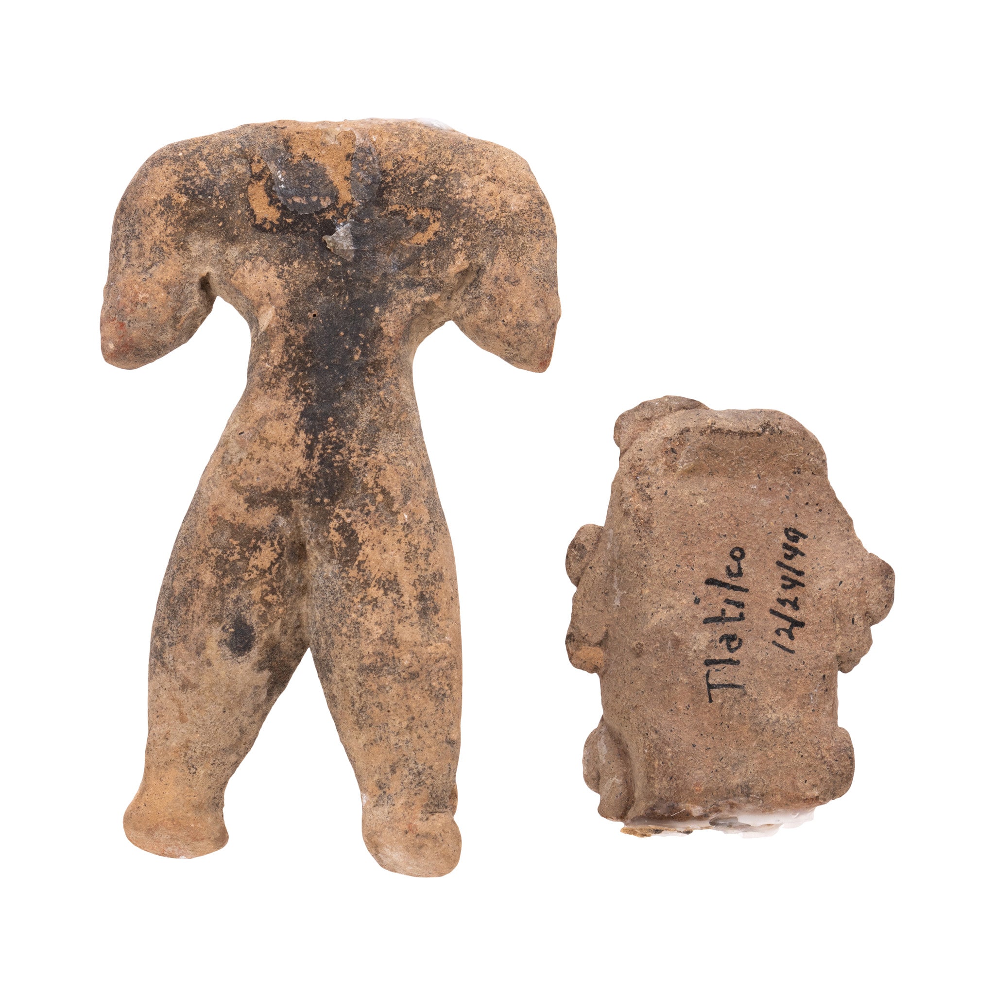 Pre-Columbian Pottery "Married" Figure