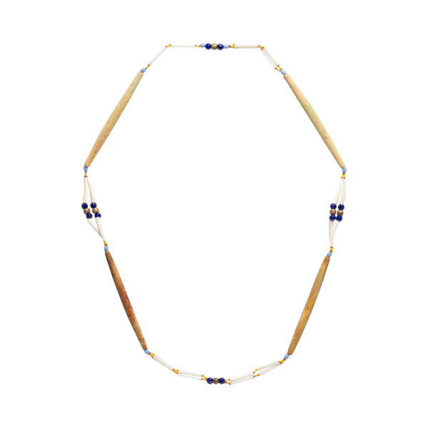 Northwest Bone Tube Necklace, Native, Garment, Necklace