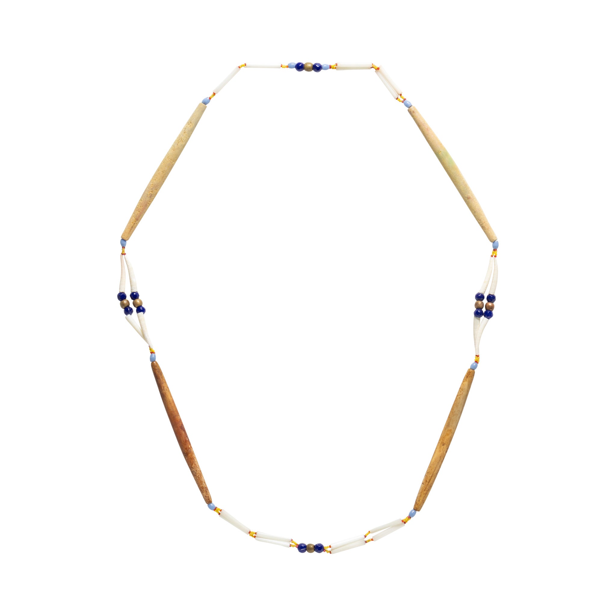Northwest Bone Tube Necklace, Native, Garment, Necklace