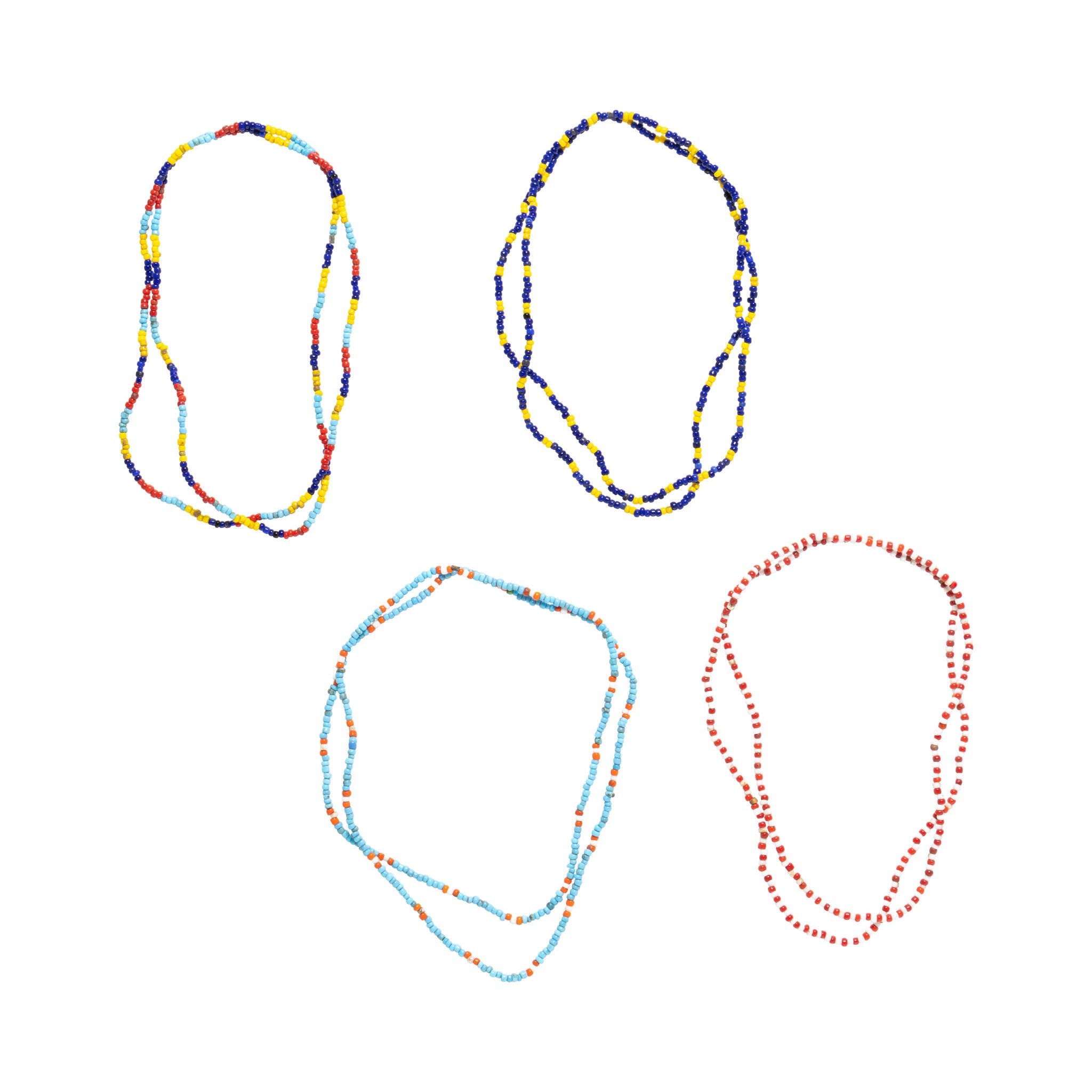 Early Pawnee Bead Strands