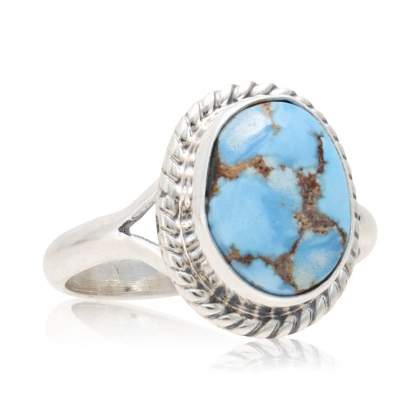 Navajo Golden Hill Turquoise Ring, Jewelry, Ring, Native