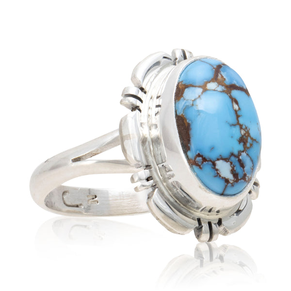 Navajo Golden Hill Turquoise Ring, Jewelry, Ring, Native