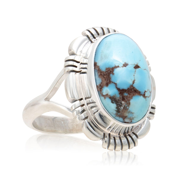 Navajo Golden Hill Turquoise Ring, Jewelry, Ring, Native