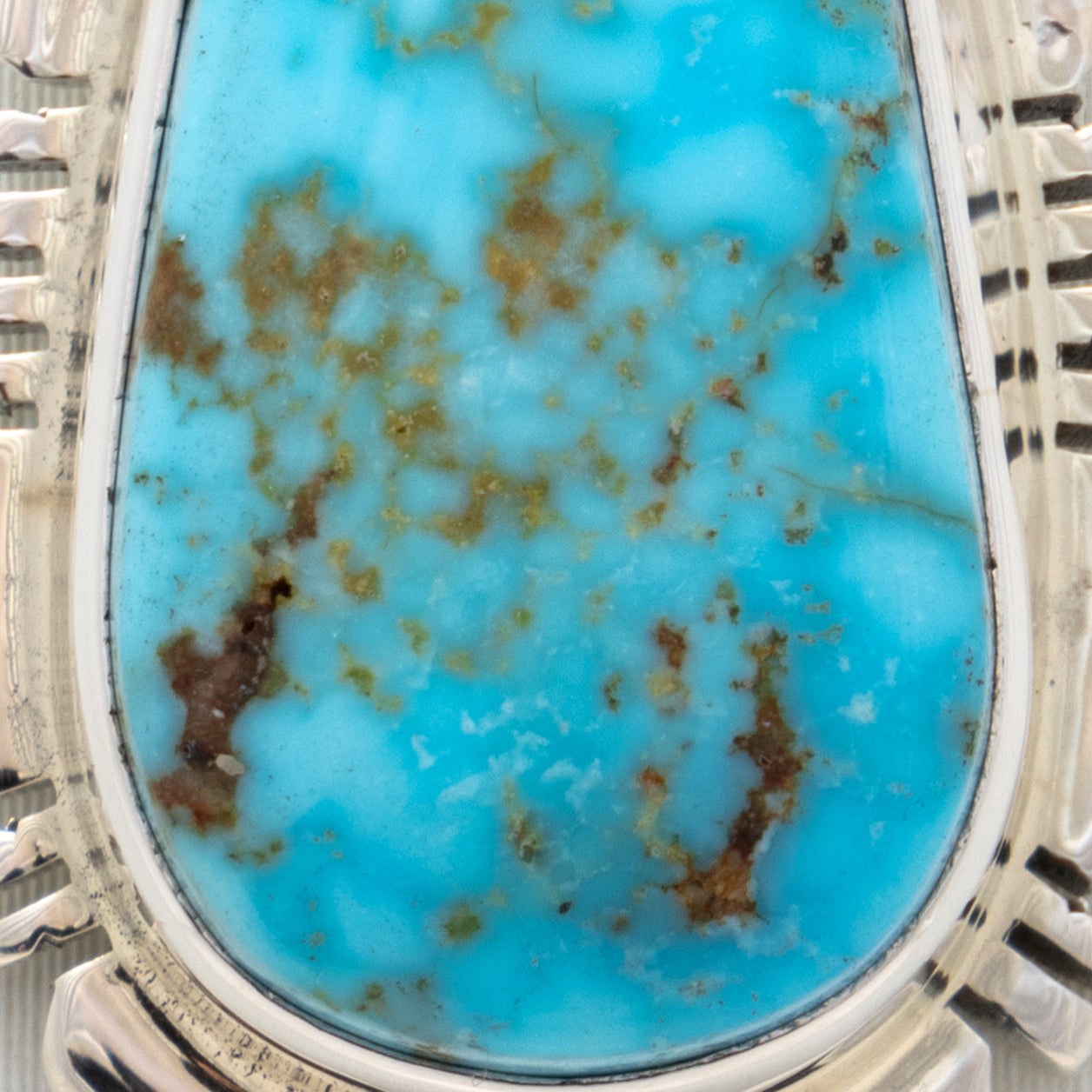 Navajo Sonoran Gold Turquoise Pendant