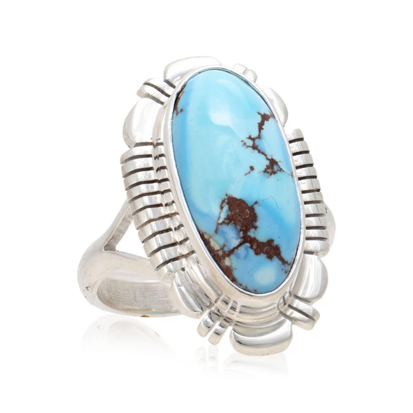 Navajo Golden Hill Turquoise Ring, Jewelry, Ring, Native