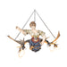 Bar Maiden Antler Hanging Chandelier, Furnishings, Lighting, Ceiling Light