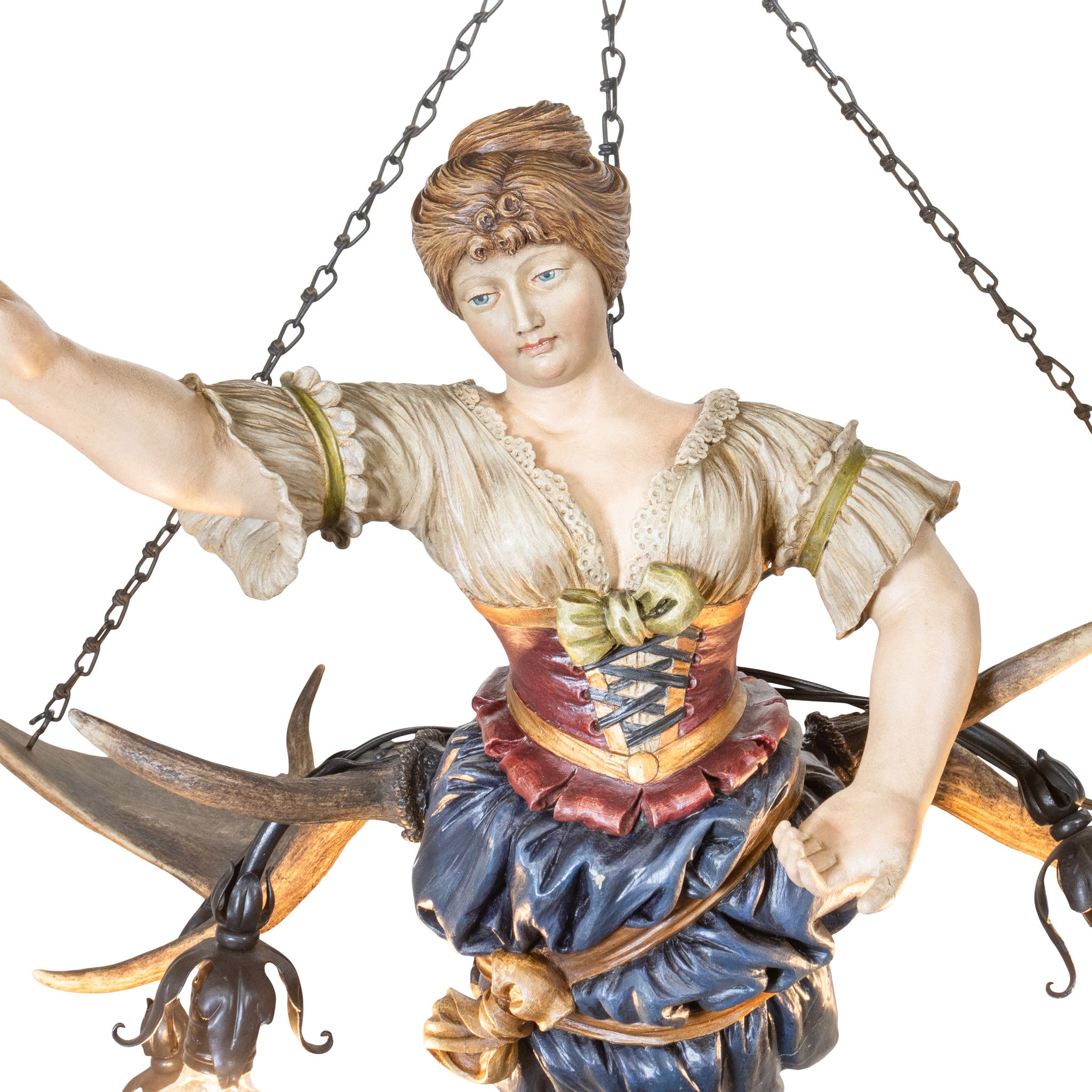 Bar Maiden Antler Hanging Chandelier