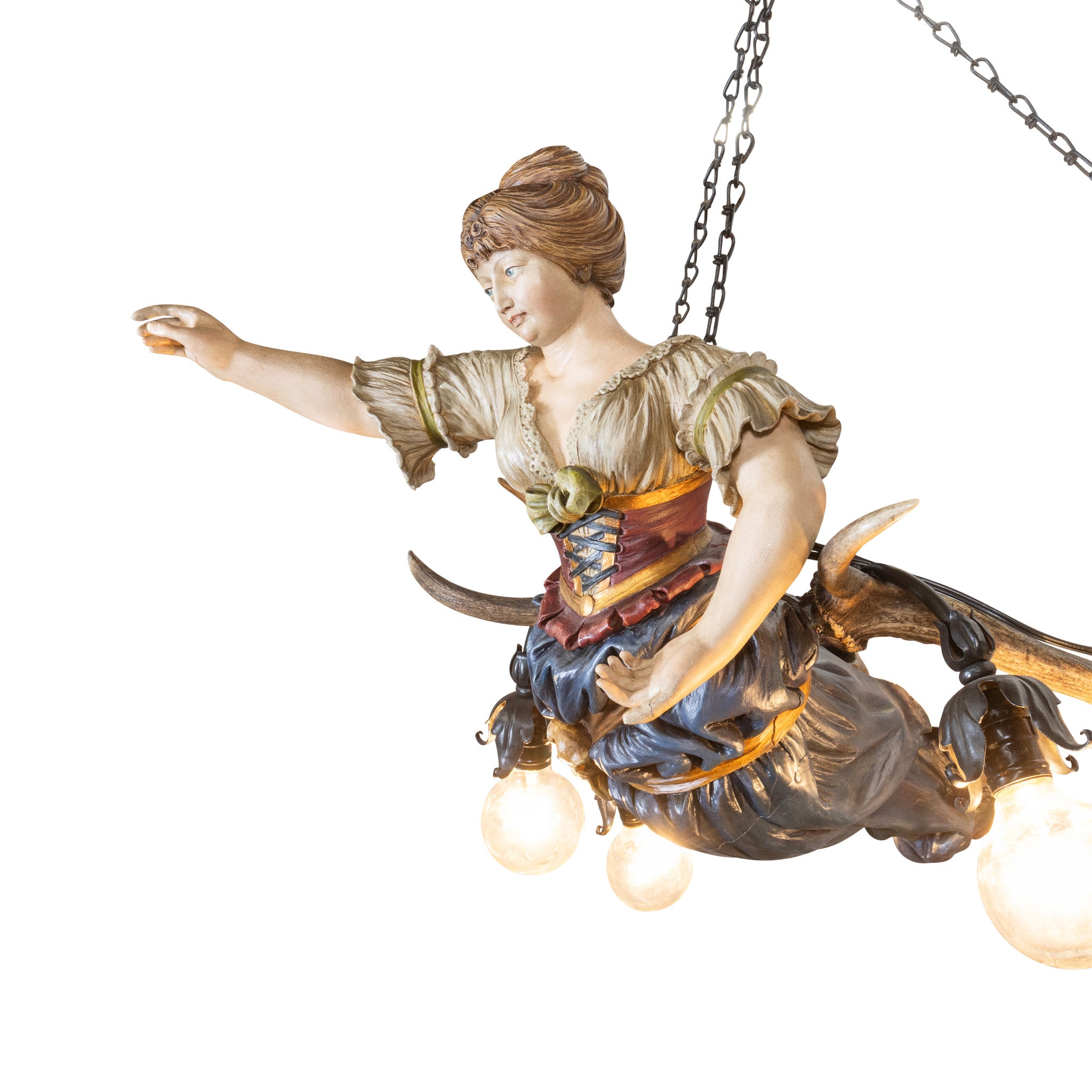 Bar Maiden Antler Hanging Chandelier
