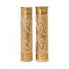 Pair WWI Trench Art Vases