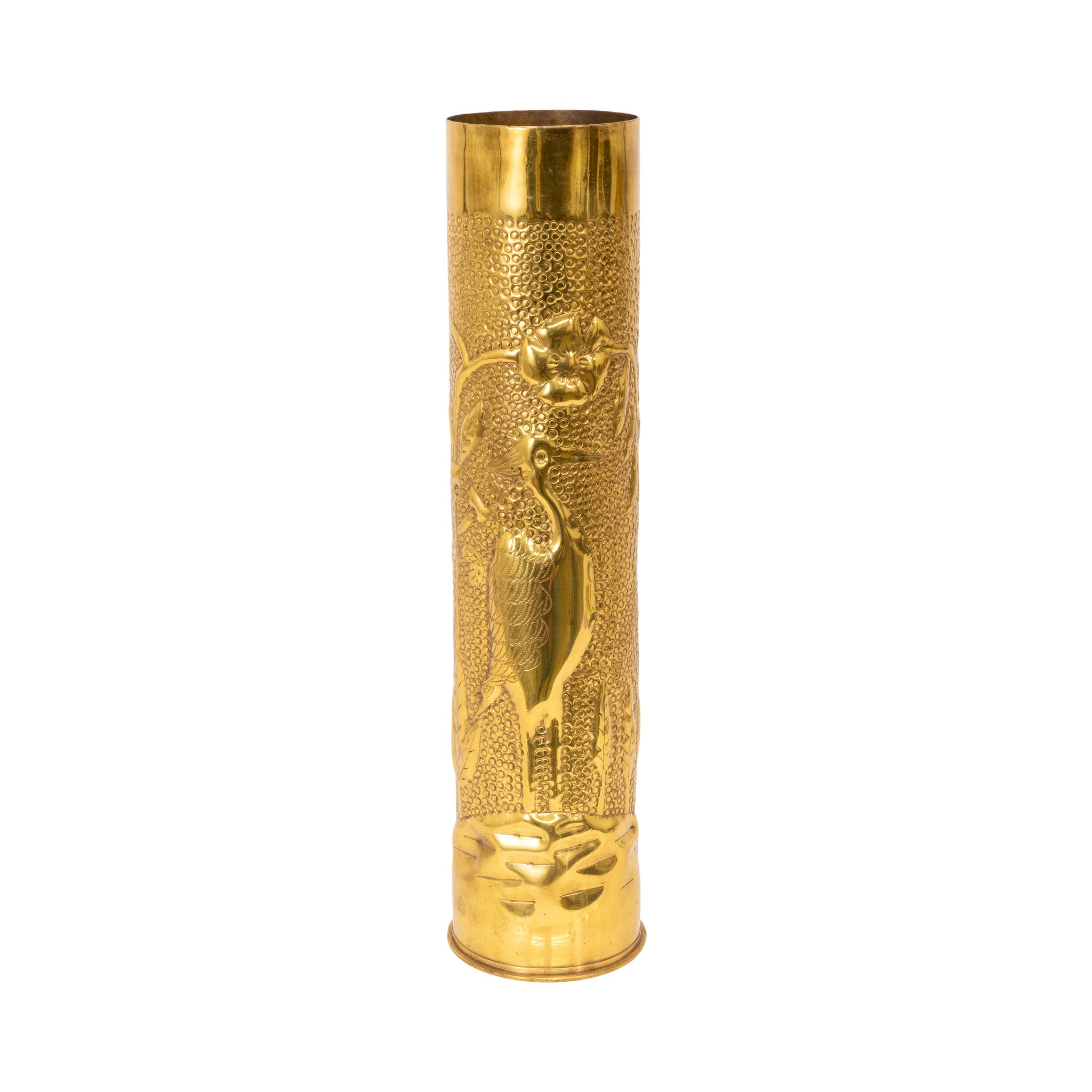 Exceptional Trench Art Vase, Furnishings, Decor, Trench Art