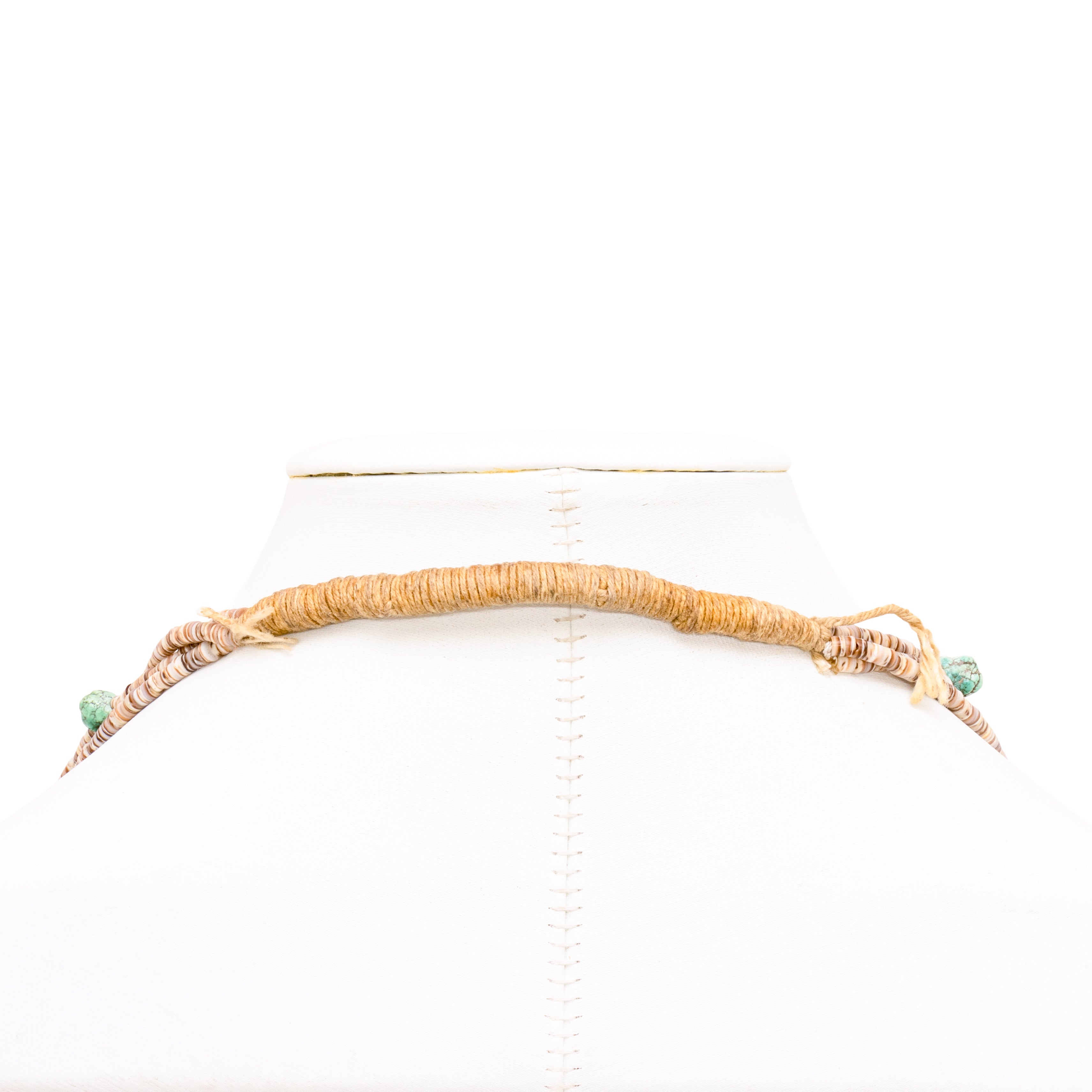 Heishi Triple Strand Turquoise Necklace