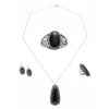 Four Piece Onxy Set, Jewelry, Set, Native